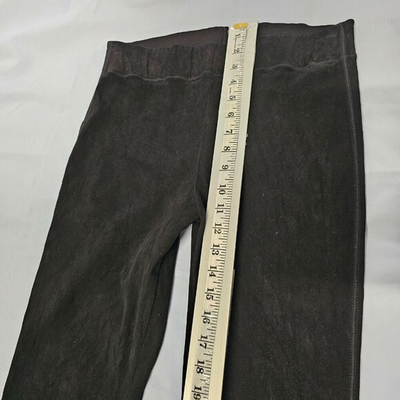 Jil Sander Women Skinny Ankle Pants Size 40 Black Ante Lamb Leather check flaw - Picture 10 of 16